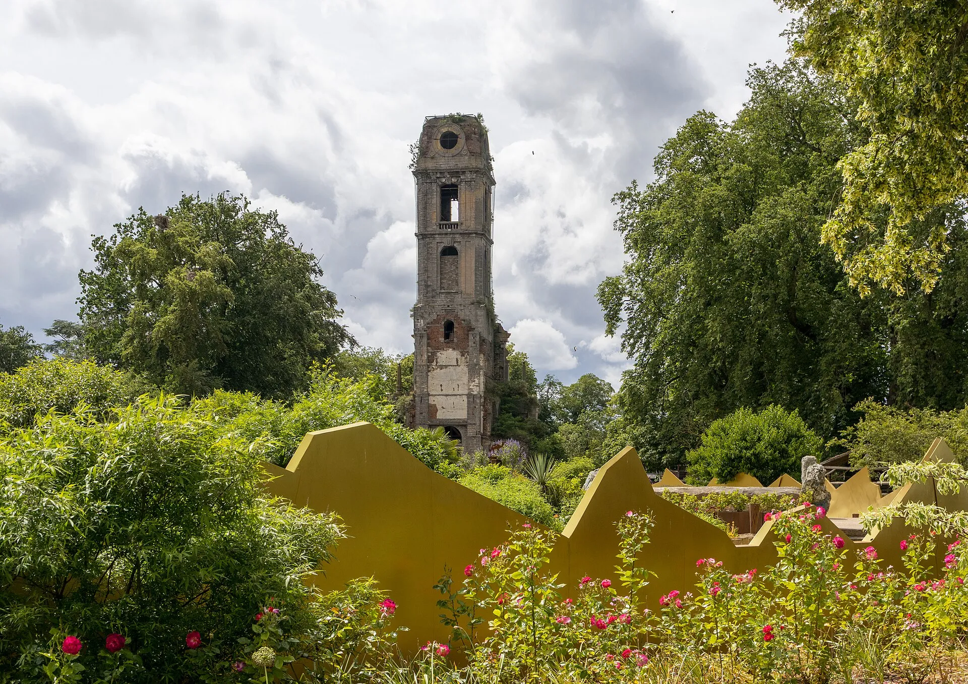 The former Cambron Abbey grounds inside Pairi Daiza park in Brugelette, Belgium