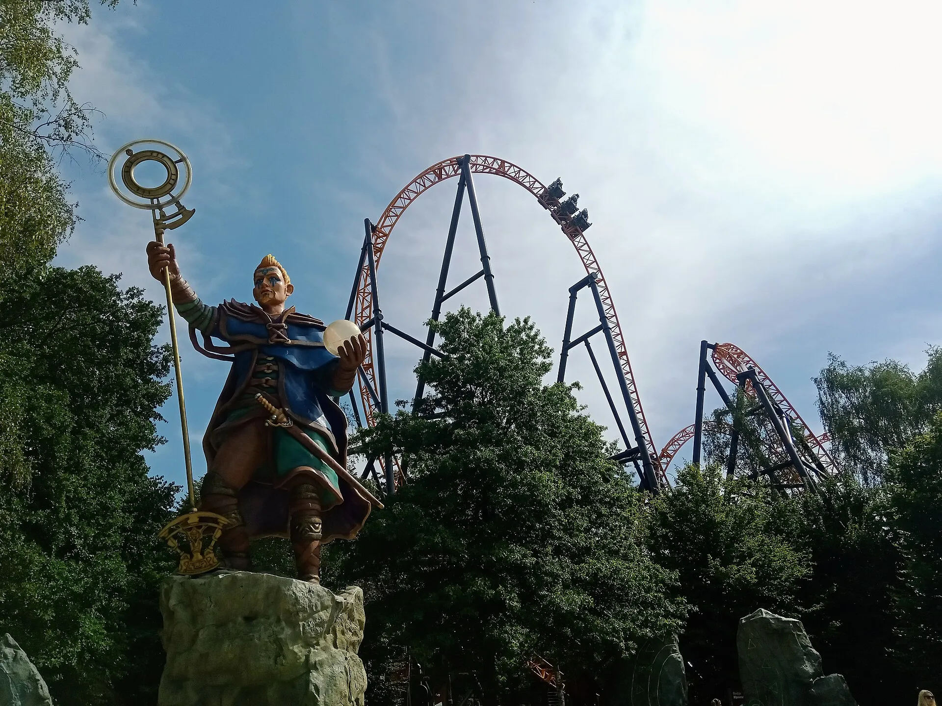 Fury launch coaster at Bobbejaanland, Lichtaart, Belgium