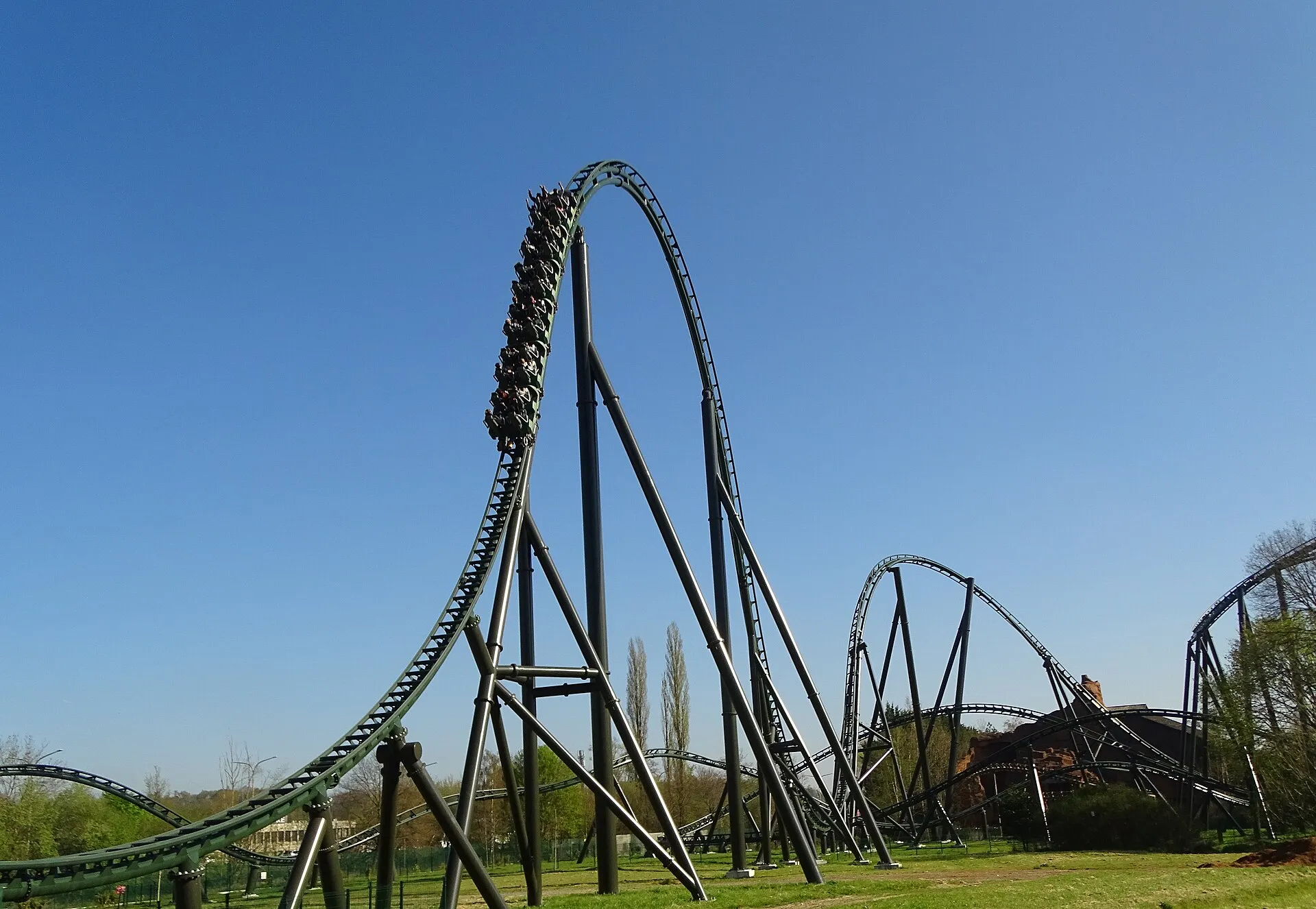 Kondaa mega coaster at Walibi Belgium in Wavre