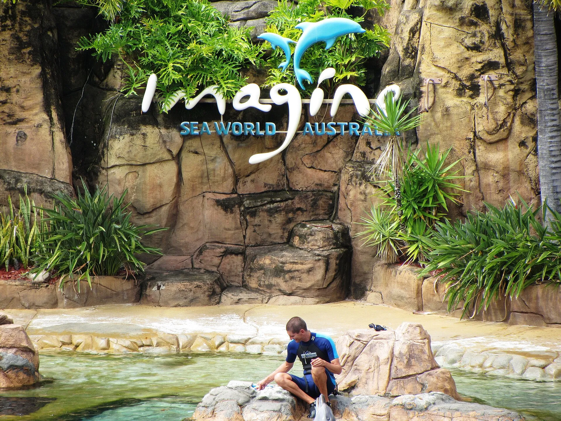 Sea World marine park grounds on the Gold Coast, Queensland