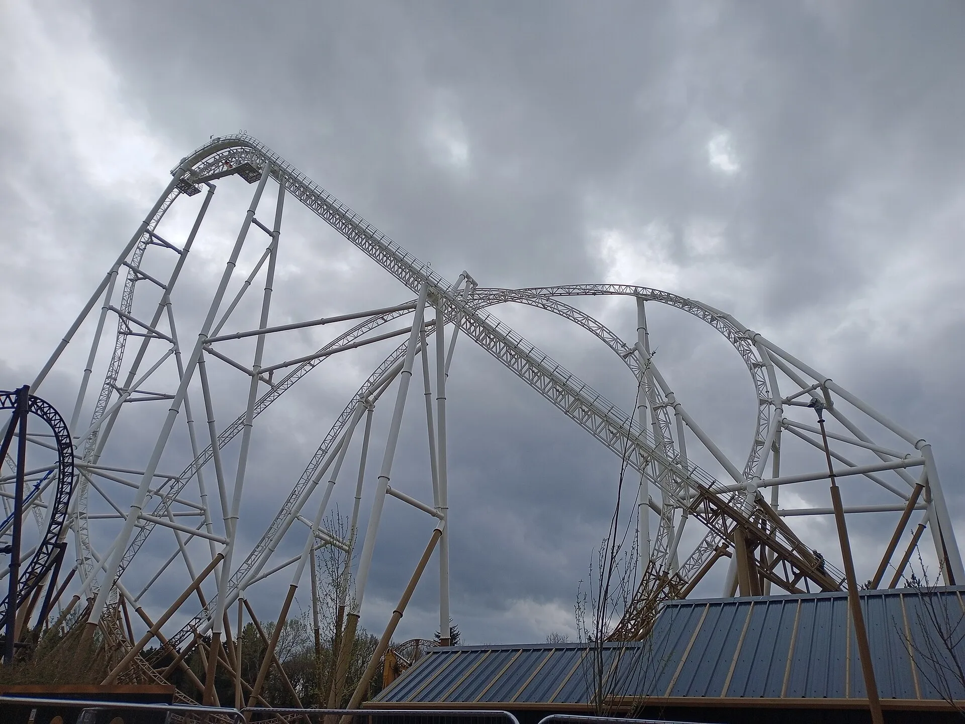 Hyperia roller coaster at Thorpe Park Resort, the UK's tallest coaster