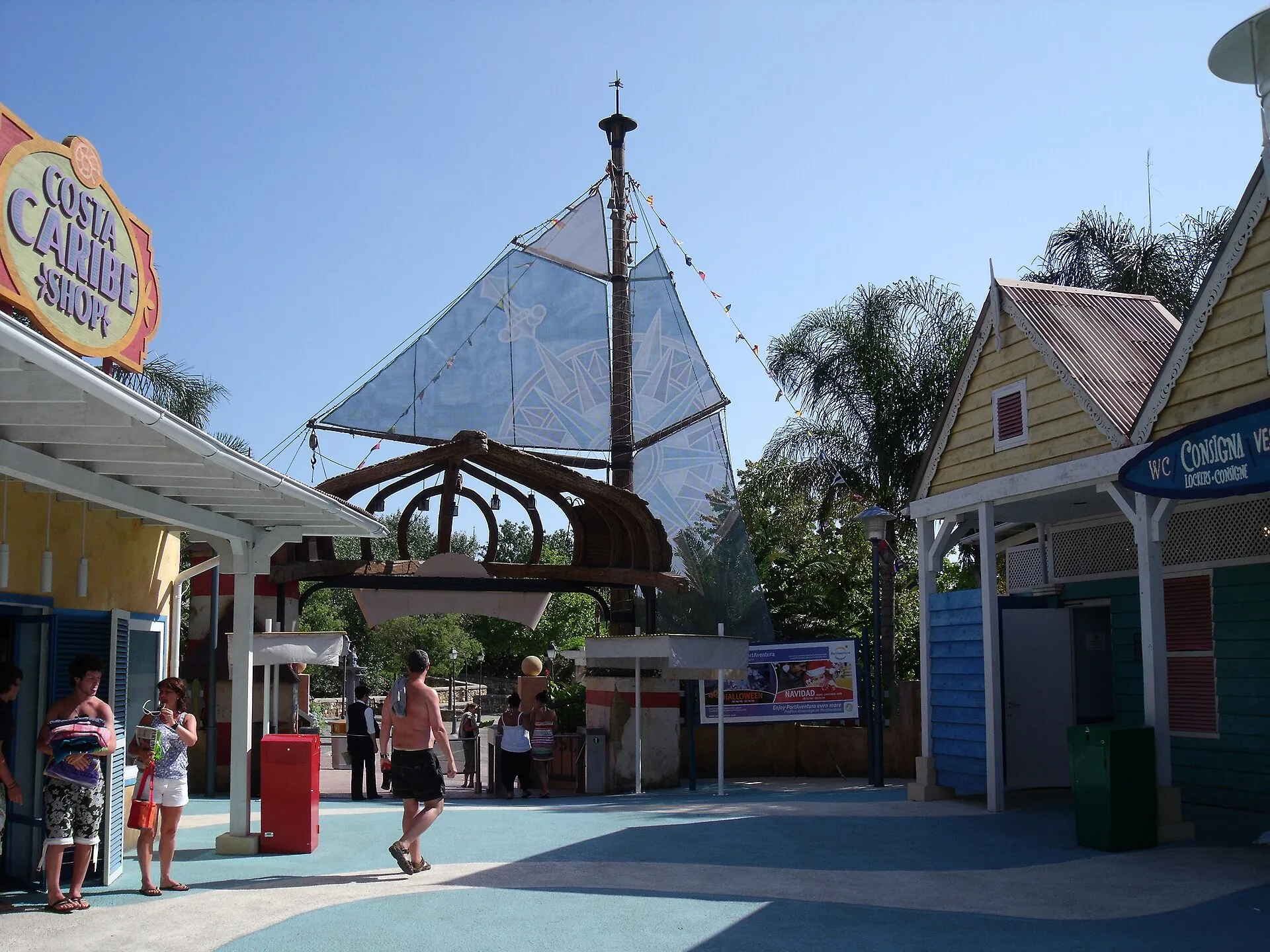 Entrance of Caribe Aquatic Park, PortAventura World's water park in Salou